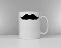 Funny Moustache Coffee Mug Beard Gift For Him Bearded Man Best Men Gifts Graphic Tee – Premium Graphic · Perfect For Daily Wear