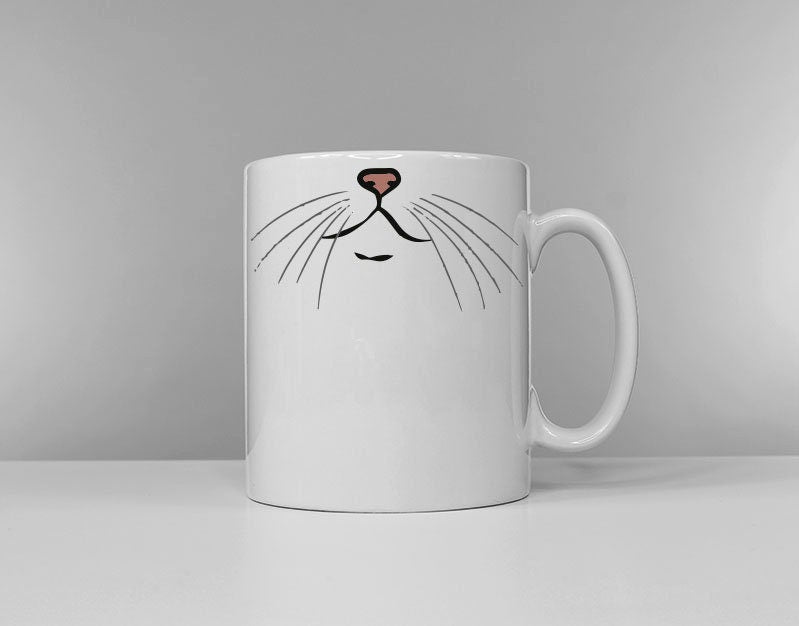 Cat Whiskers Coffee Mug Crazy Cat Lady Secret Santa Gift Graphic Tee – Aesthetic Look · Top Pick For Any Outfit