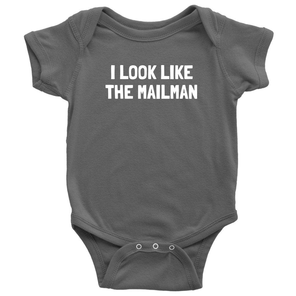 Mailman Baby Bodysuit Postal Worker Baby Gift Postman Baby Onepiece I Look Like The Mailman Funny Baby Shower Gift Graphic Tee – Warm & Stylish · Perfect For Daily Wear