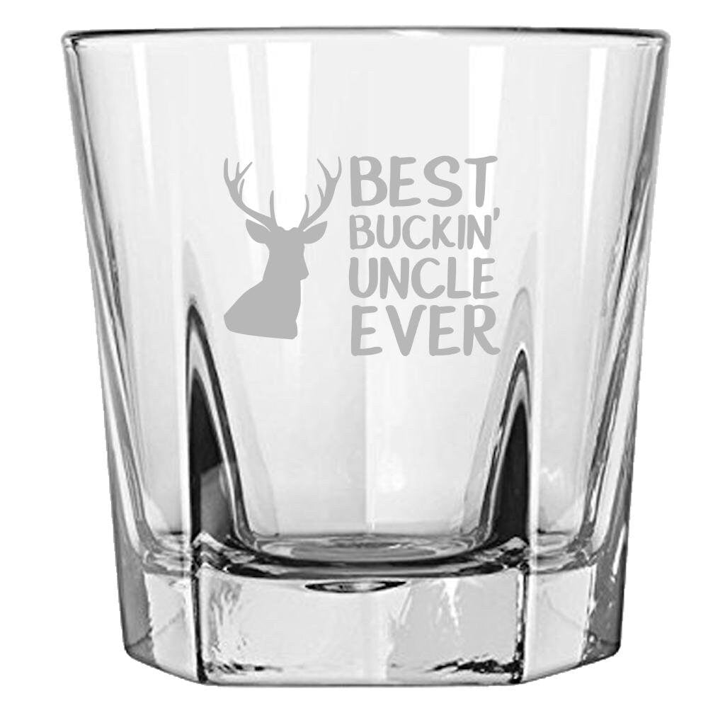 Funny Hunting Rocks Glass Gift for Uncle Best Buckin39 Uncle Ever Hunting Gift Deer Hunter Gift Whiskey Tumbler Graphic Tee – Easygoing Wear · Top Pick For Any Outfit