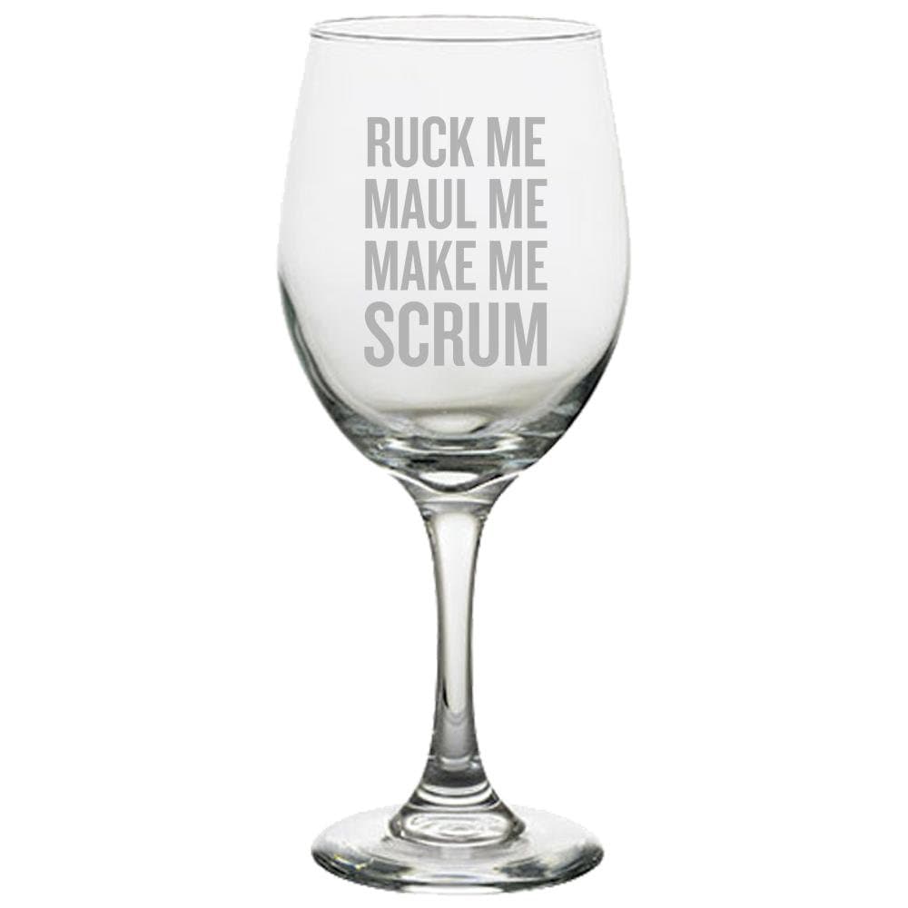 Funny Rugby Wine Glass Rugby Player Gift Idea Ruck Me Maul Me Make Me Scrum Graphic Tee – Fan Favorite · Trending Graphic Apparel