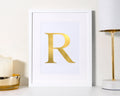Personalized Housewarming Letter Initials Print Gold Chrome Foil Wall Art Graphic Tee – Cozy Vibes · Must-Have Style