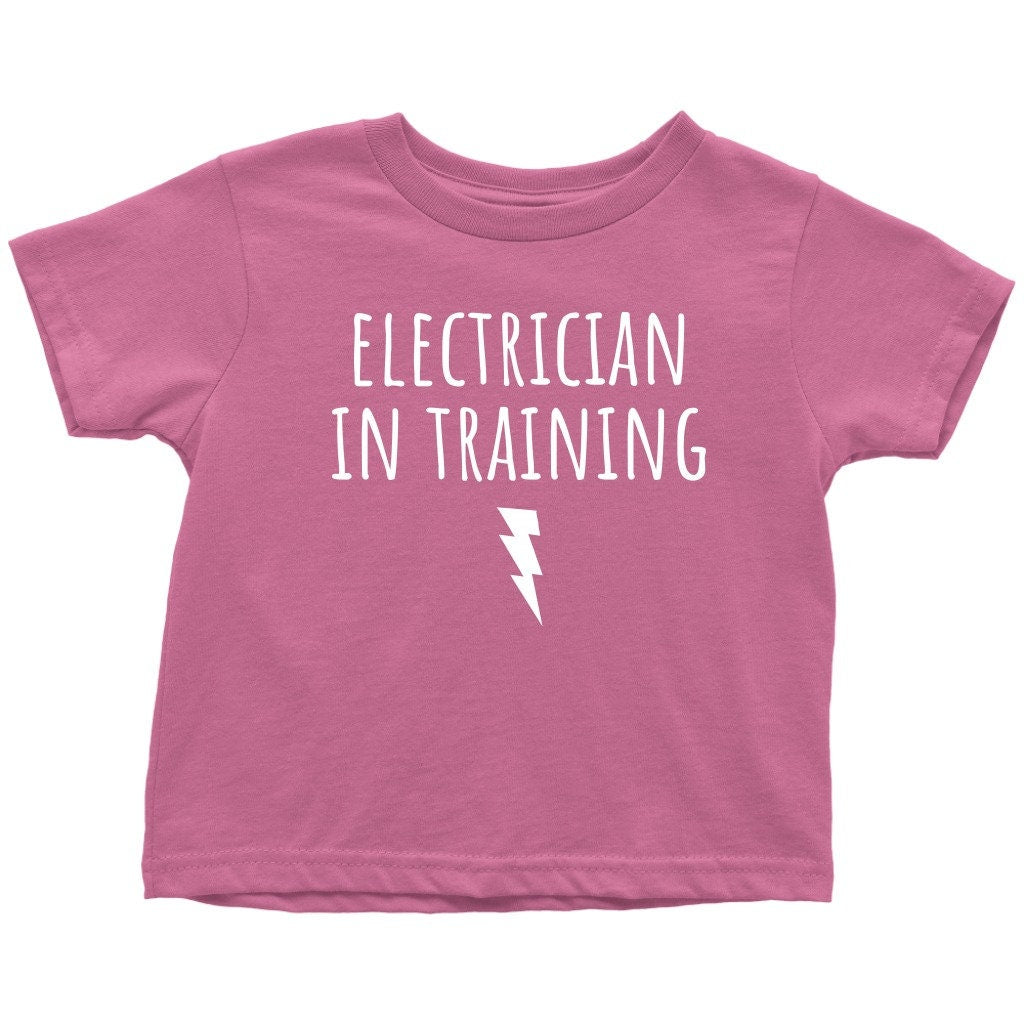 Cute Electrician Toddler Shirt Toddler Tee Electrician In Training Birthday Gift Many Sizes And Colors All Cotton Graphic Tee – Cozy Vibes · Top Pick For Any Outfit