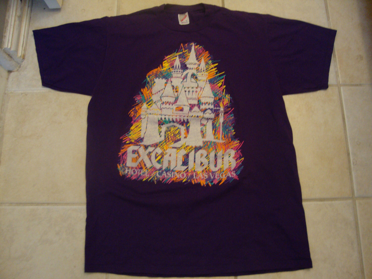 Vintage 9039s Excalibur Las Vegas Casino Purple T Shirt Size L Graphic Tee – Soft Feel · Trending Graphic Apparel