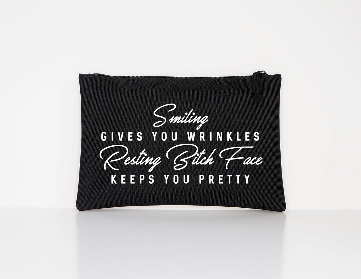 Makeup Bag Cosmetic Bag Makeup Artist Gift Resting Bitch Face Keeps You Pretty Makeup Cosmetic Accessory Pouch Gift For Her Tote Bag – Fan Favorite · Perfect For Daily Wear