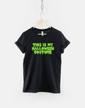 Kids Halloween Slogan Shirt This Is My Halloween Costume TShirt Graphic Tee – Warm & Stylish · Great Gift For Fans