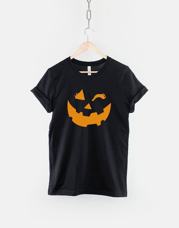 Halloween Girls Winking Pumpkin Face Shirt Halloween Party Costume TShirt Graphic Tee – Cozy Vibes · Trending Graphic Apparel
