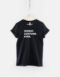 Funny Cheap Halloween Costume Shirt Worst Costume Ever Halloween Slogan T Shirt Graphic Tee – Aesthetic Look · Top Pick For Any Outfit