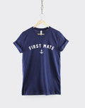 First Mate Nautical Anchor Sailor Shirt Captain Nautical Achor First Mate Sailing Boat TShirt Graphic Tee – Cozy Vibes · Must-Have Style