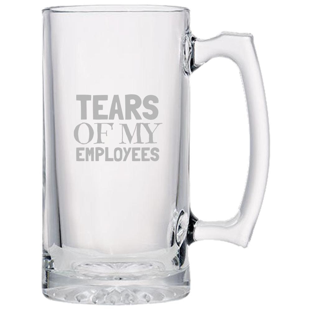 Funny Boss Beer Mug Boss Gift Employer Gift Boss Beer Glass Tears of My Employees Office Humor Graphic Tee – Easygoing Wear · Trending Graphic Apparel