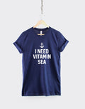I Need Vitamin Sea TShirt Nautical Anchor Shirt Captain Achor Beach Sailing Boat T Shirt Graphic Tee – Fan Favorite · Perfect For Daily Wear