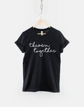 Thrown Together Typography Fashion TShirt Handwritten Typography Script Shirt Graphic Tee – Cozy Vibes · Perfect For Daily Wear