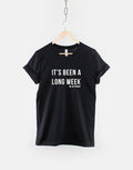 It39s Been A Long Week Me On Tuesday Quote TShirt Graphic Tee – Cozy Vibes · High-Quality Print