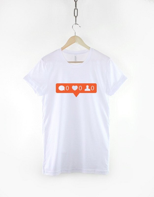 Social Media Likes TShirt Instagram Themed Tshirt Graphic Tee – Warm & Stylish · Great Gift For Fans