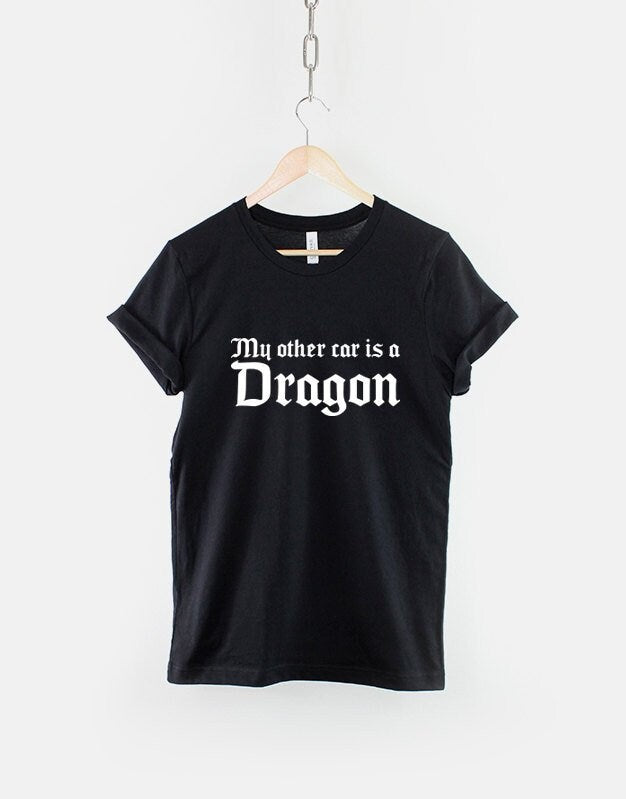 My Other Car Is A Dragon TShirt Medieval Viking Beard Bearded T Shirt Graphic Tee – Soft Feel · Must-Have Style