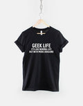 Geek Life It39s like Normal Life But With More Dragons Computer Geek TShirt Graphic Tee – Premium Graphic · Trending Graphic Apparel