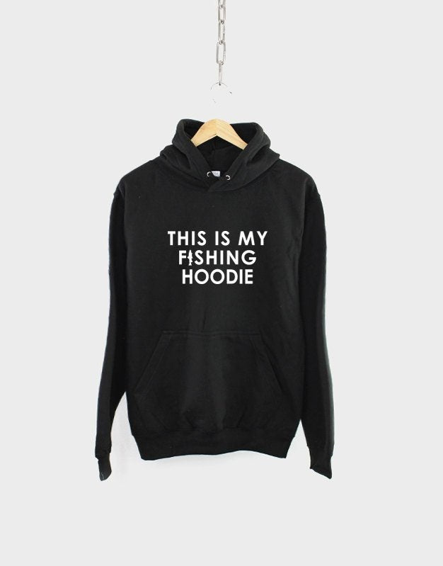 Fishing Hoodie This Is My Fishing Hoodie Fisherman Hoody Sweatshirt Hoodie – Cozy Vibes · Great Gift For Fans