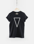 Geometric Shape TShirt Upside Down Triangle Print Hipster Shirt Graphic Tee – Soft Feel · High-Quality Print