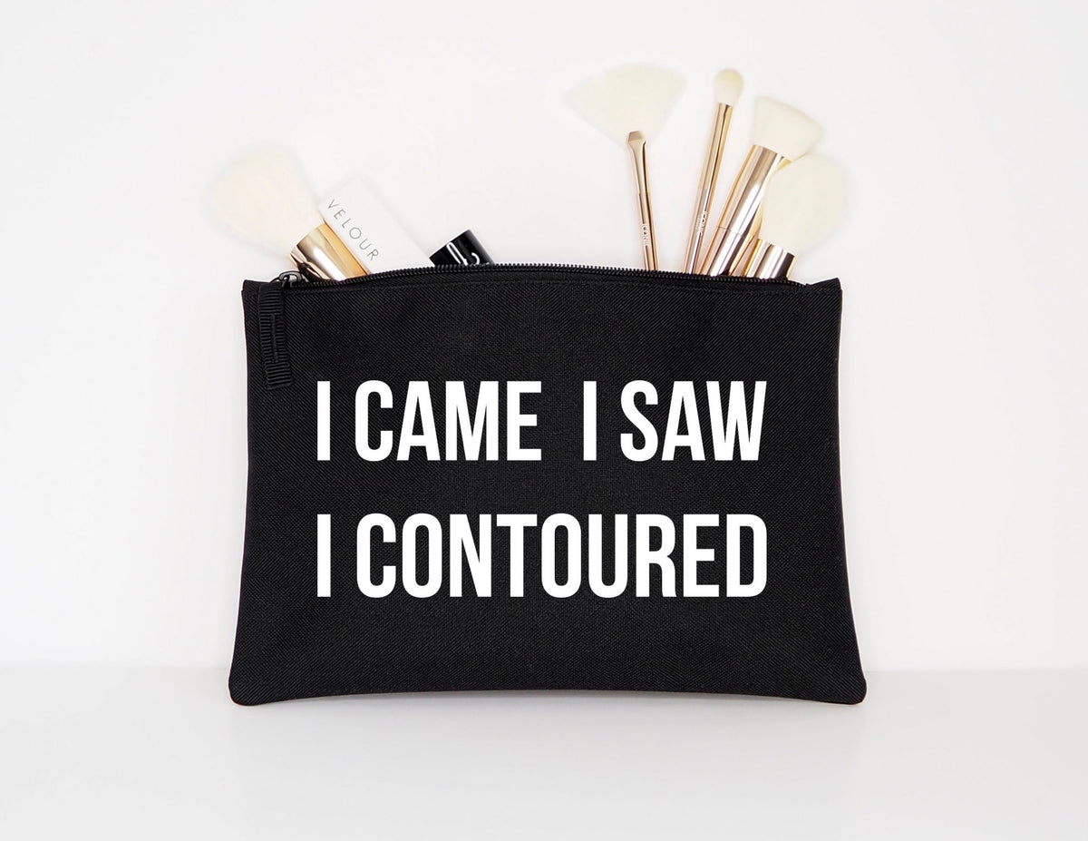 I Came I Saw I Contoured Makeup Cosmetic Accessory Pouch Graphic Tee – Fan Favorite · Must-Have Style
