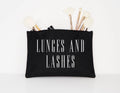 Makeup Bag Lashes and Lunges Cosmetic Pouch Make Up Accessories Organizer MUA Gift For Her Tote Bag – Easygoing Wear · Trending Graphic Apparel