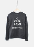 Women39s Keep Calm Its Christmas Sweatshirt Festive Xmas Gift Sweatshirt – Warm & Stylish · Great Gift For Fans