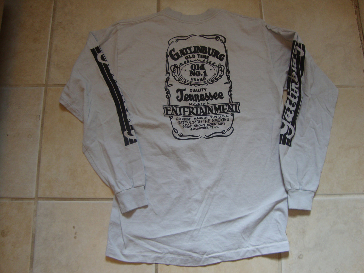 Vintage 8039s Gatlinburg Tennessee Tourist Tee S Long Sleeve parody T Shirt Size L Graphic Tee – Bold Style · High-Quality Print