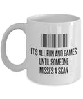 Postal Worker Gift Funny Post Office Mug Mailman Gift Postman Present Until Someone Misses A Scan Graphic Tee – Fan Favorite · High-Quality Print