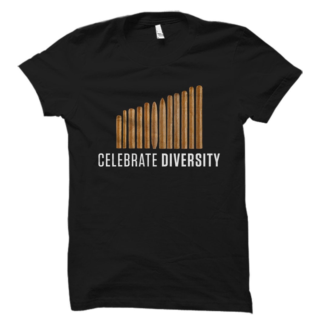 Cigar Shirt Cigar Gift Celebrate Diversity Cigars Shirt Smoking Gift Smoking Shirt Smoker Gift Smoker Shirt Cigar Lover Gift OS1212 Graphic Tee – Fan Favorite · Trending Graphic Apparel