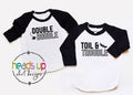 Twin Halloween Shirts Raglan Double Double Toil and Trouble Twin Baby Bodysuits Toddler Boy or Girl Twins Halloween Costumes Trendy Gift Graphic Tee – Easygoing Wear · Great Gift For Fans