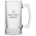Funny Radiology Beer Mug Radiologist Gift Rad Tech Present Radiographer Beer Glass Nuclear Medicine Don39t Hate Radiate Graphic Tee – Warm & Stylish · Great Gift For Fans