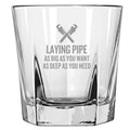 Funny Plumber Rocks Glass Plumber Gift Idea Plumbing Present Laying Pipe Whiskey Tumbler Graphic Tee – Soft Feel · Must-Have Style