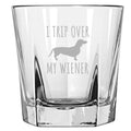 Funny Dachshund Gift I Trip Over My Wiener Gift For Dachshund Owner Etched Rocks Glass Whiskey Tumbler Graphic Tee – Everyday Comfort · High-Quality Print