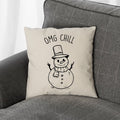 Christmas Cushion Cover Snowman Throw Pillow Case Festive Cushion Covers Graphic Tee – Everyday Comfort · Great Gift For Fans