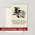 Funny Birthday Card Vintage Car Sarcasm Birthday Card Your Driving Terrifies People Sarcasm Friend Card Graphic Tee – Feel-Good Design · High-Quality Print