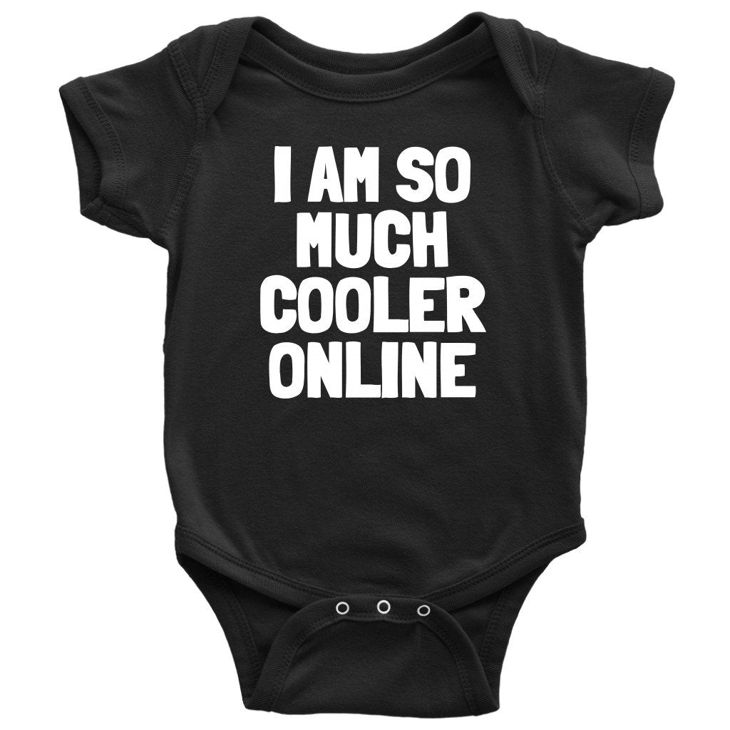 Blogging Baby Bodysuit Blogger Baby Onepiece Funny Baby Gift So Much Cooler Online Many Sizes And Colors Available Graphic Tee – Aesthetic Look · Perfect For Daily Wear