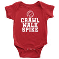 Volleyball Baby Bodysuit Volleyball Player Baby Gift Volleyball Baby Onepiece Crawl Walk Spike First Birthday or Baby Shower Gift Graphic Tee – Easygoing Wear · Trending Graphic Apparel
