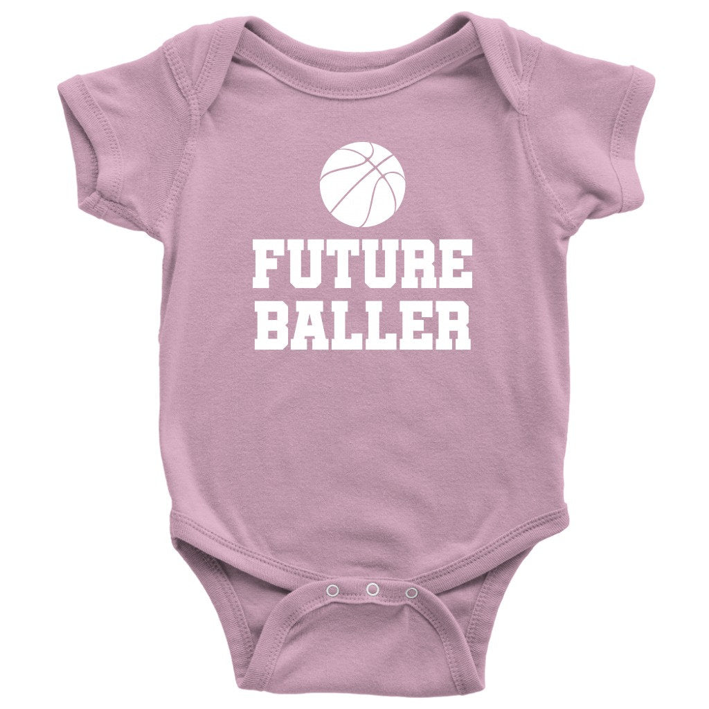 Basketball Baby Bodysuit Basketball Player Baby Gift Basketball Baby Onepiece Future Baller First Birthday or Baby Shower Gift Graphic Tee – Fan Favorite · Great Gift For Fans