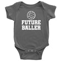 Volleyball Baby Bodysuit Volleyball Player Baby Gift Volleyball Baby Onepiece Future Baller First Birthday or Baby Shower Gift Graphic Tee – Aesthetic Look · High-Quality Print