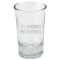 Funny Herpetology Shot Glass Herpetologist Gift It39s Venomous Not Poisonous Snake Reptile Herping Graphic Tee – Premium Graphic · Great Gift For Fans