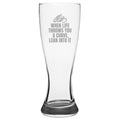Biker Beer Glass Motorcycle Rider Gift When Life Throws You A Curve Motorbike Pilsner Glass Graphic Tee – Everyday Comfort · Perfect For Daily Wear