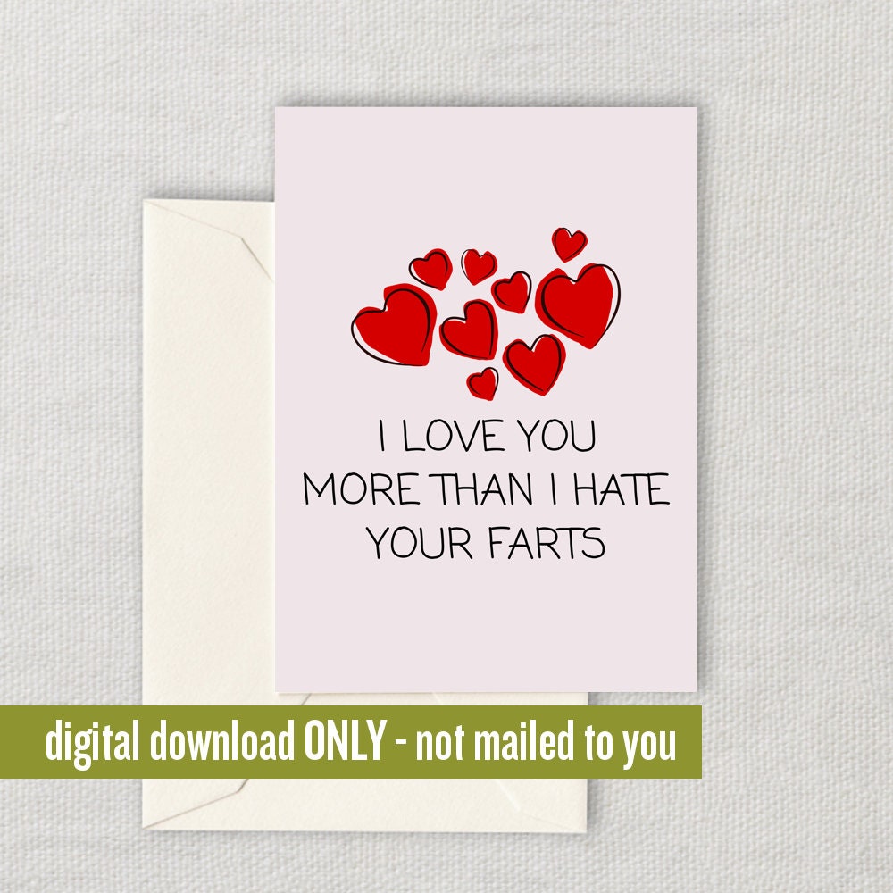 Funny Printable Valentine Digital Download Valentine Card Valentine39s Day or Anniversary Card Hate Your Fars Graphic Tee – Cozy Vibes · Top Pick For Any Outfit