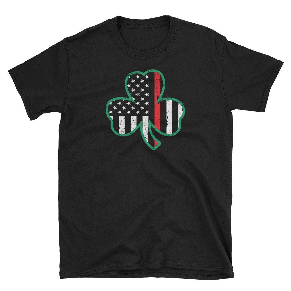 St Patricks Day Firefighter TShirt Fireman Irish Gift Graphic Tee – Cozy Vibes · Top Pick For Any Outfit