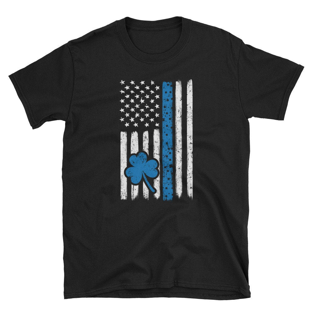 Police Thin Blue Line St Patricks Day TShirt Irish Gift Graphic Tee – Everyday Comfort · Perfect For Daily Wear