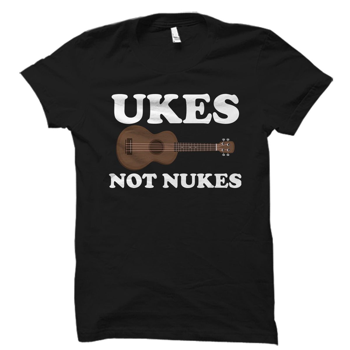 Ukes Not Nukes Shirt Ukulele Shirt Ukulele TShirt Ukulele Gift Ukulele Player Shirt Ukulele Player Gift Hawaii Shirt Hawaii OS1823 Graphic Tee – Aesthetic Look · Great Gift For Fans