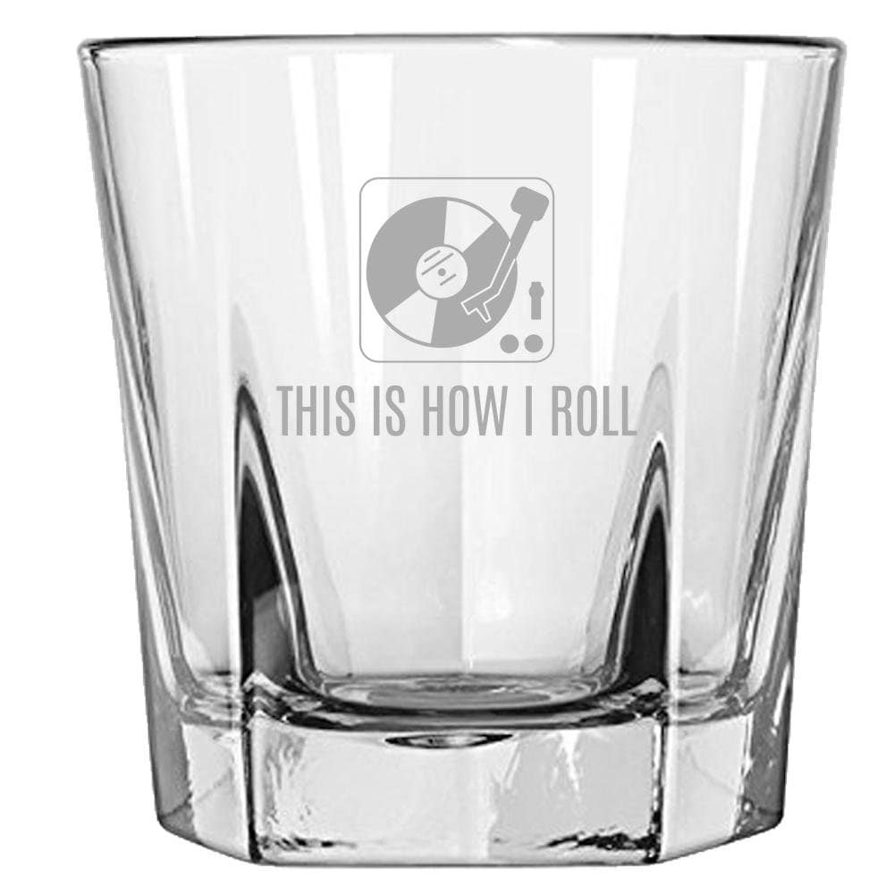Record Collector Rocks Glass Audiophile Present Vinyl Lover Gift DJ Present This Is How I Roll Whiskey Tumbler Graphic Tee – Easygoing Wear · Top Pick For Any Outfit