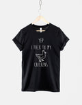 Yep I Talk To My Chicken T Shirt Farm TShirt Chicken Mom Farmer TShirt Graphic Tee – Soft Feel · Perfect For Daily Wear