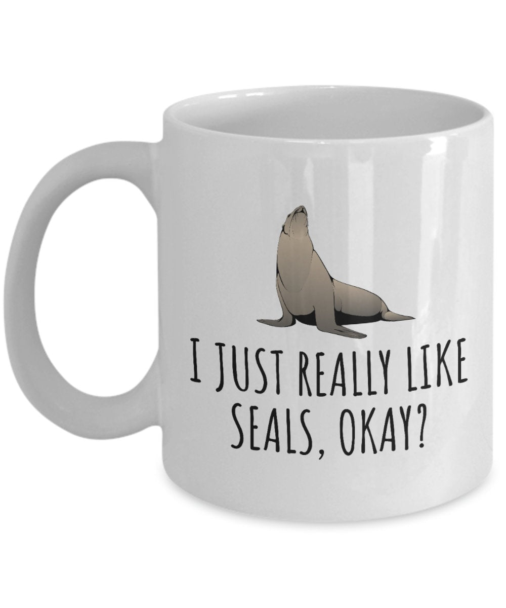 Funny Seal Gift Seal Coffee Mug Seal Lover Present Cute Seal Gift I Just Really Like Seals Graphic Tee – Warm & Stylish · Trending Graphic Apparel