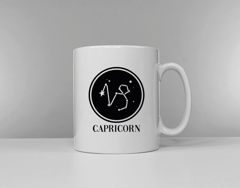 Zodiac Horoscope Capricorn Mug Birthday Astrology December 22nd January 19th Graphic Tee – Bold Style · Perfect For Daily Wear