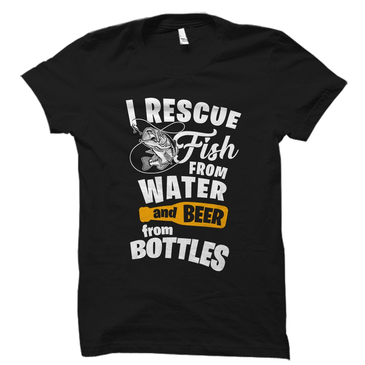 Fisherman Gift Fisherman TShirt Beer Drinker Gift Beer Shirt Fishing TShirt Gift For Fisher Beer Drinking Shirt Rescue Fish OS2329 Graphic Tee – Aesthetic Look · Perfect For Daily Wear