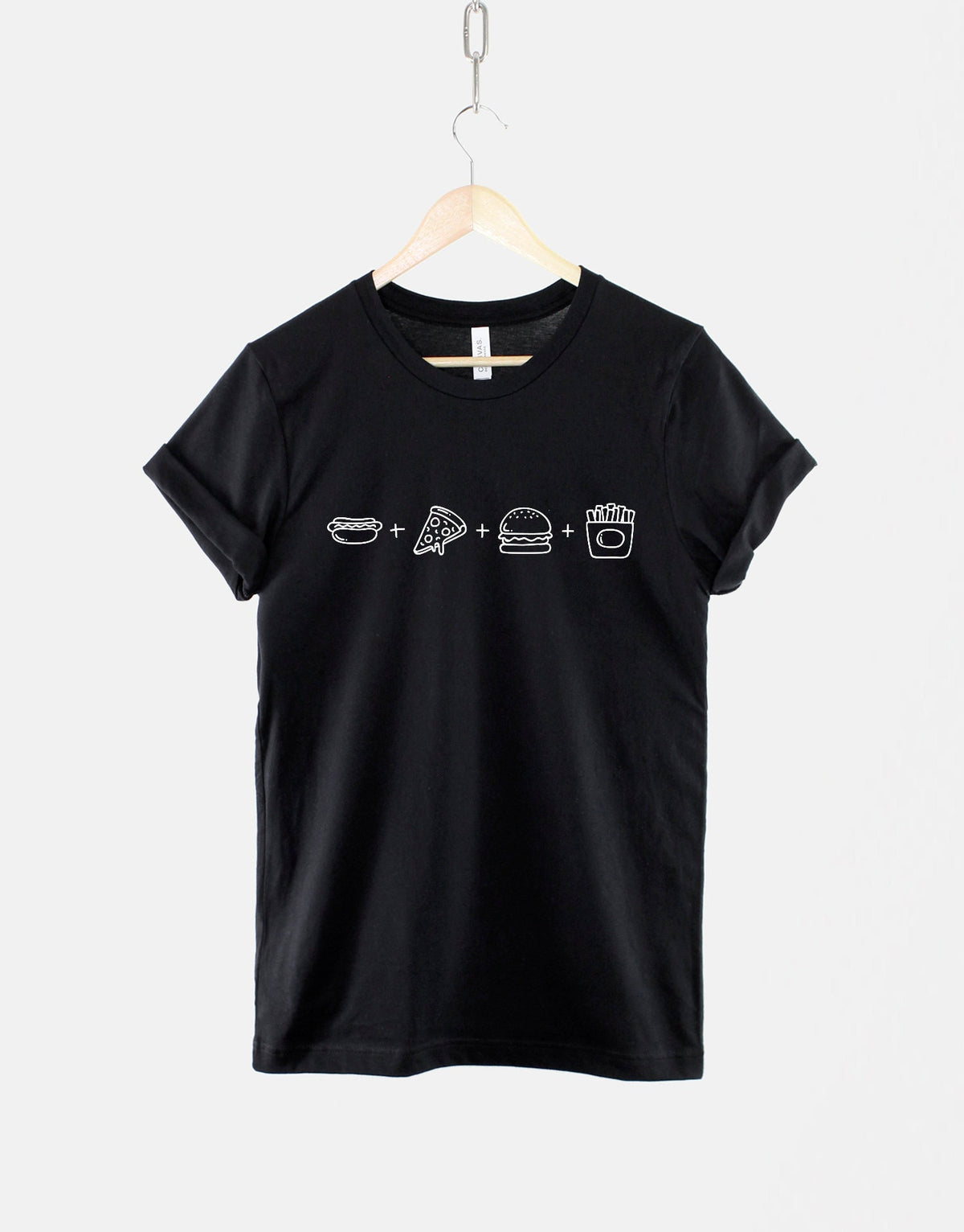 Food Math Pizza TShirt Burger and French Fries Tshirt Hotdog Fast Food T Shirt Graphic Tee – Everyday Comfort · Top Pick For Any Outfit